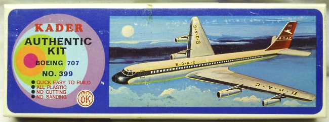 Kader 1/190 Boeing 707 BOAC, 399 plastic model kit